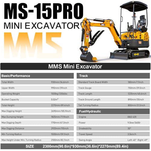 Mini excavator machine