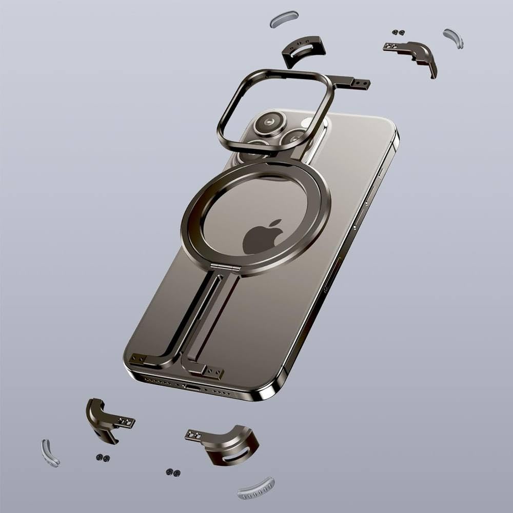 Telefon bezramkowy tytanowy do iPhone'a 14 15 Pro Max, czarny, do iPhone'a 15 ProMax