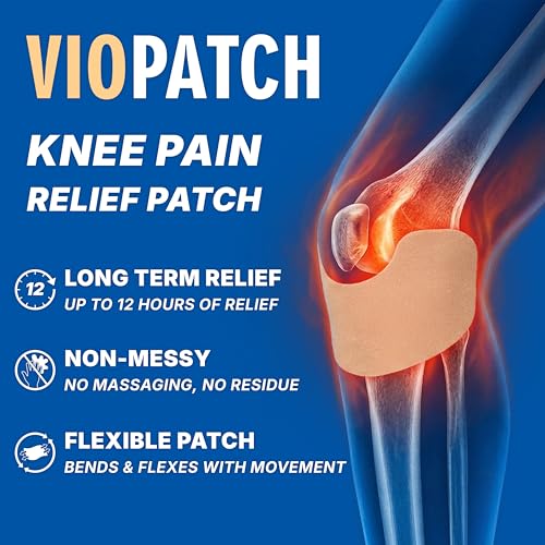 Image of Viopatch Knee Patch for Pain Relief - Pack of 10 | Instant & Long Lasting Relief from Knee Pain | All Natural Ingredients | No Side Effects