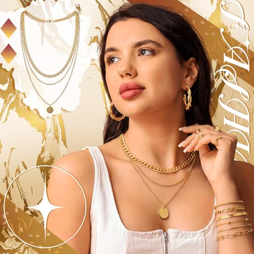 Image of Ecally Bohemian Western Jewelry Turquoise Set Women Country Pendant Long Choker Layered Bracelets Earrings Ring for Women