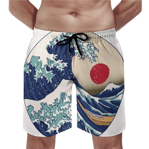 Shorts de bain homme haut de gamme au motif crépuscule