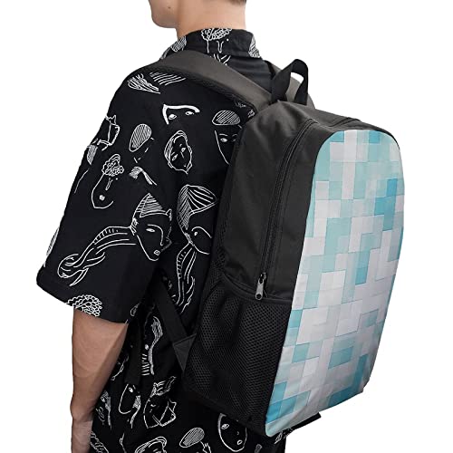 Sac à dos imprimé 3D avec grand compartiment de rangement de 17 pouces - 4