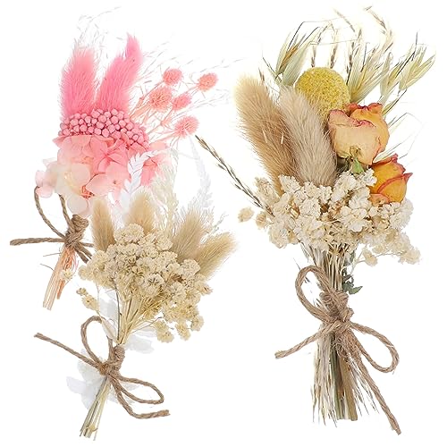 Ramo Mini Flores Secas Realistas 6pcs Decoración