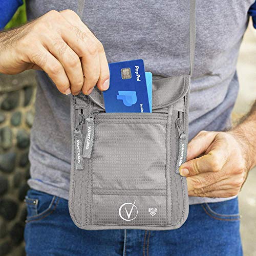 Portafoglio da viaggio con custodia RFID protetta