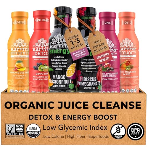 Organic Juice Cleanse & Metabolism Boosting Pack | 1 to