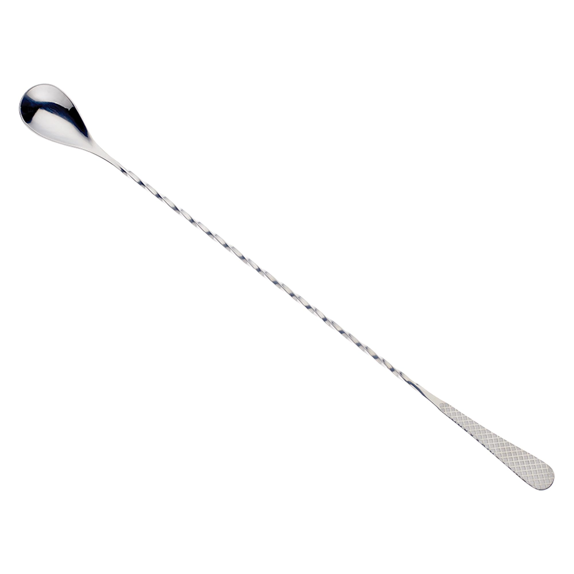 Barfly M37204 13.2-inch Bar Spoon Stainless Diamond Lattice, 18/8 Stainless Steel