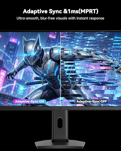 Image of KTC 24.5 Inch 240Hz Gaming Monitor, FHD Computer Monitor Vertical 1080P, Fast IPS Panel, 1ms MPRT, Adaptive Sync, 94% DCI-P3, HDR 400, HDMI DP Ports, Tilt /Pivot /Height Adjustment, VESA Mount, H25T7-3