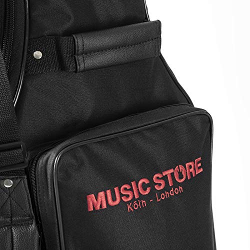 MUSIC STORE Housse Super Deluxe guitare électrique noir/Logo rouge – Sac pour Guitares Électriques - Les Beatles, Paul McCartney, John Lennon, RIngo Starr, George Harrison MUSIC STORE Housse Super Deluxe guitare électrique noir/Logo rouge - Sac pour Guitares Électriques – Image 5