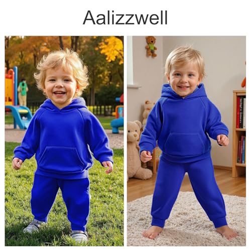 Aalizzwell Toddler Baby Hooded Sweatsuit 6M - 5T2