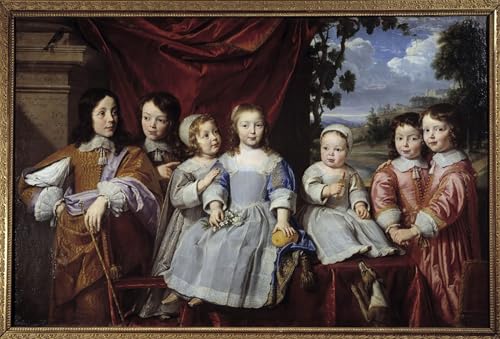 Cuadro pintura murales decor de lienzo histórico de Champaigne para pasillo