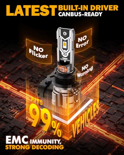 Image of Auxbeam Q5 Series 9006 Fog Lights Yellow Offroad Lights 10000LM | 400% brightness, quick installation, all in one design, fanless, quiet, plug and play