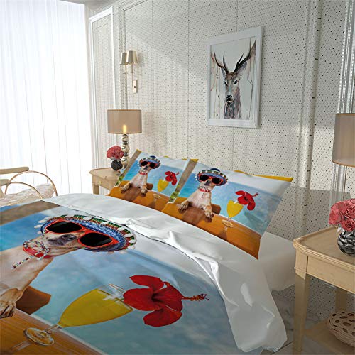 Housses de couettes 3D et parure de lit chien pour nuits douillettes - 4