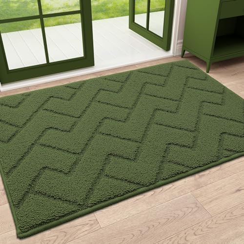 OLANLY Indoor Door Mat, 32x20, Dirt Resistant and Absorbent, Sturdy No