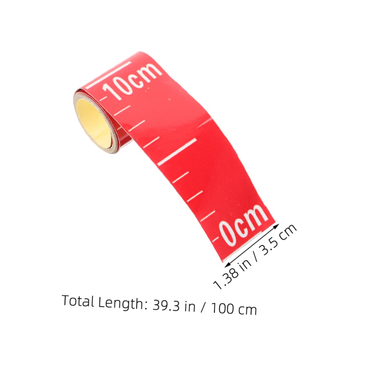 KALLORY Level Ruler Sticker Measuring Tape Self-adhesive Tape Measure Pool Water Measuring Tools Water Gauge Measurement Sticker Adhesive Tape Sticker Water Gauge Sticker Polypropylene Red