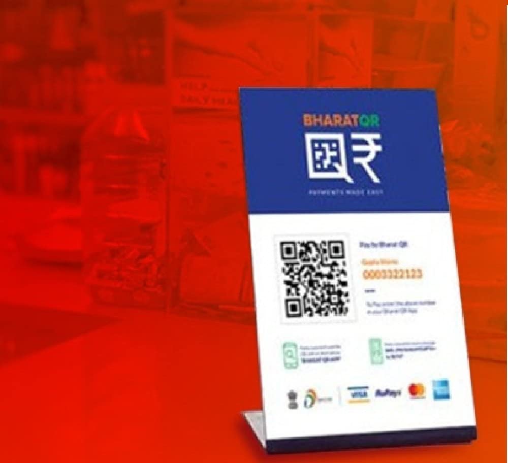 QR Bar Code Display Stand Used for Display BHIM,UPI, Google Pay,Phone PE Display Stand