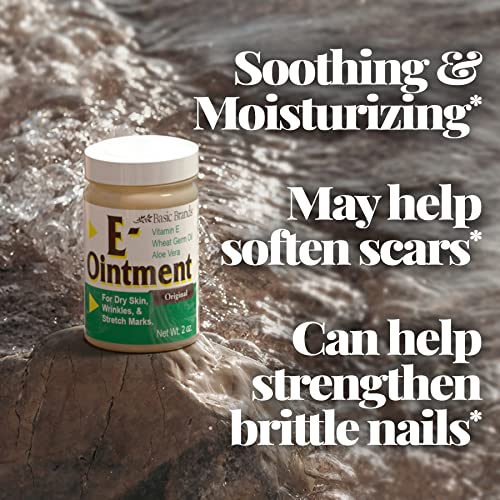 Basic Brands - Vitamin E Ointment - 2oz - Moisture Enhancing - Can Help Reduce Appearance of Scars, Stretch Marks, Fine Lines & Wrinkles - 2-Pack - Image 4