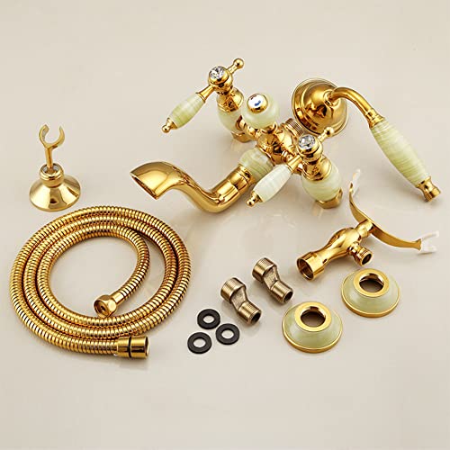 Rubinetto per Vasca da Bagno Due Maniglie Ottone