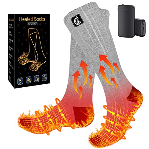 Heated Socks 2021 Upgrade,Electric Battery Socks for Men Women with 4000mAh High-Capacity Batteries,Rechargeable Socks 3 Heating Settings Thermal Sock Up to 149℉ for Hunting Winter Skiing Outdoors Heated Socks 2021 Upgrade,Electric Battery Socks for Men Women with 4000mAh High-Capacity Batteries,Rechargeable Socks 3 Heating Settings Thermal Sock Up to 149℉ for Hunting Winter Skiing Outdoors