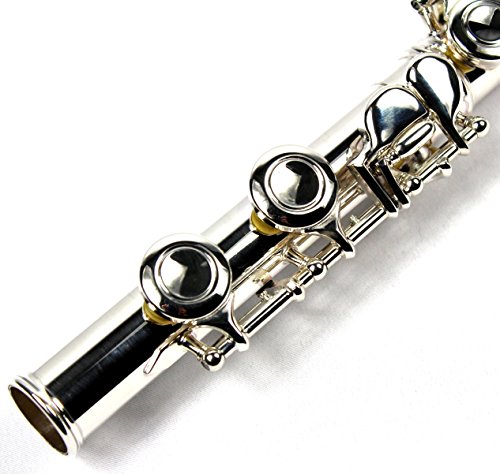 Engraved Design Italian Pads 16 Keys Close Hole  Silver Plated C Flute - Thumbnail 6