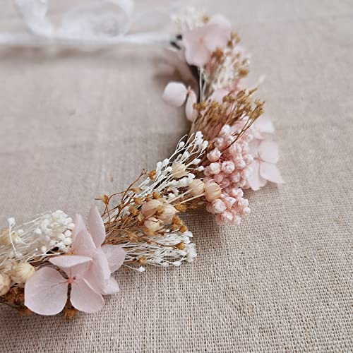 Corona floral polvo de polvo DXXD personalizable 56 cm miniatura 3