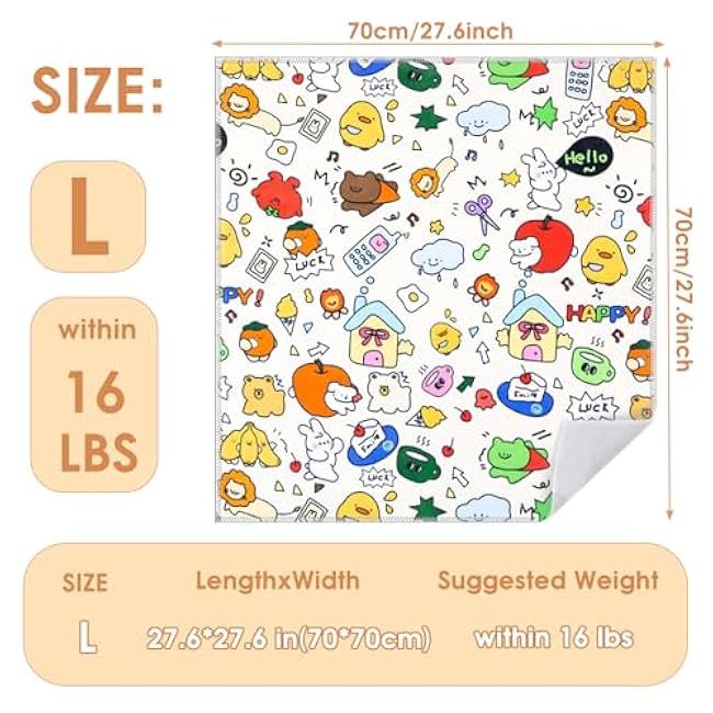 Cat Grooming Wrap for Cutting Nails, 27.5 * 27.5in Self-Adherent Cat Scratching Blanket for Nail Clipping Ear Cleaning Teeth Brushing Cats Anti-Scratch/Escape Swaddle Restraint Bag (Yellow)-hsMiMnla