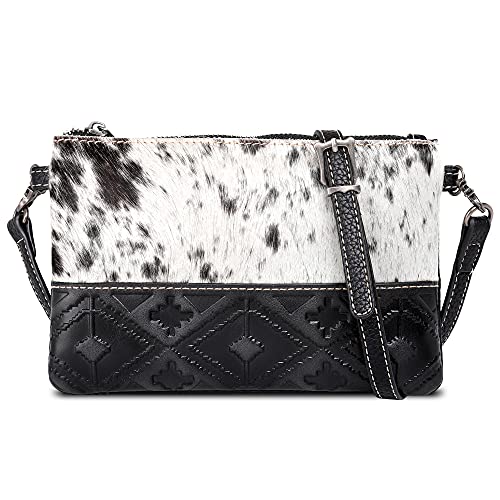 Montana West Wallet Purses for women Crossbody Cellphone Case with Cute Embossed design, Western Wristlet Handbags RLH-024BK