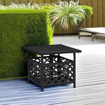 Amazon.com : Yaheetech Outdoor Side Table with Umbrella Hole