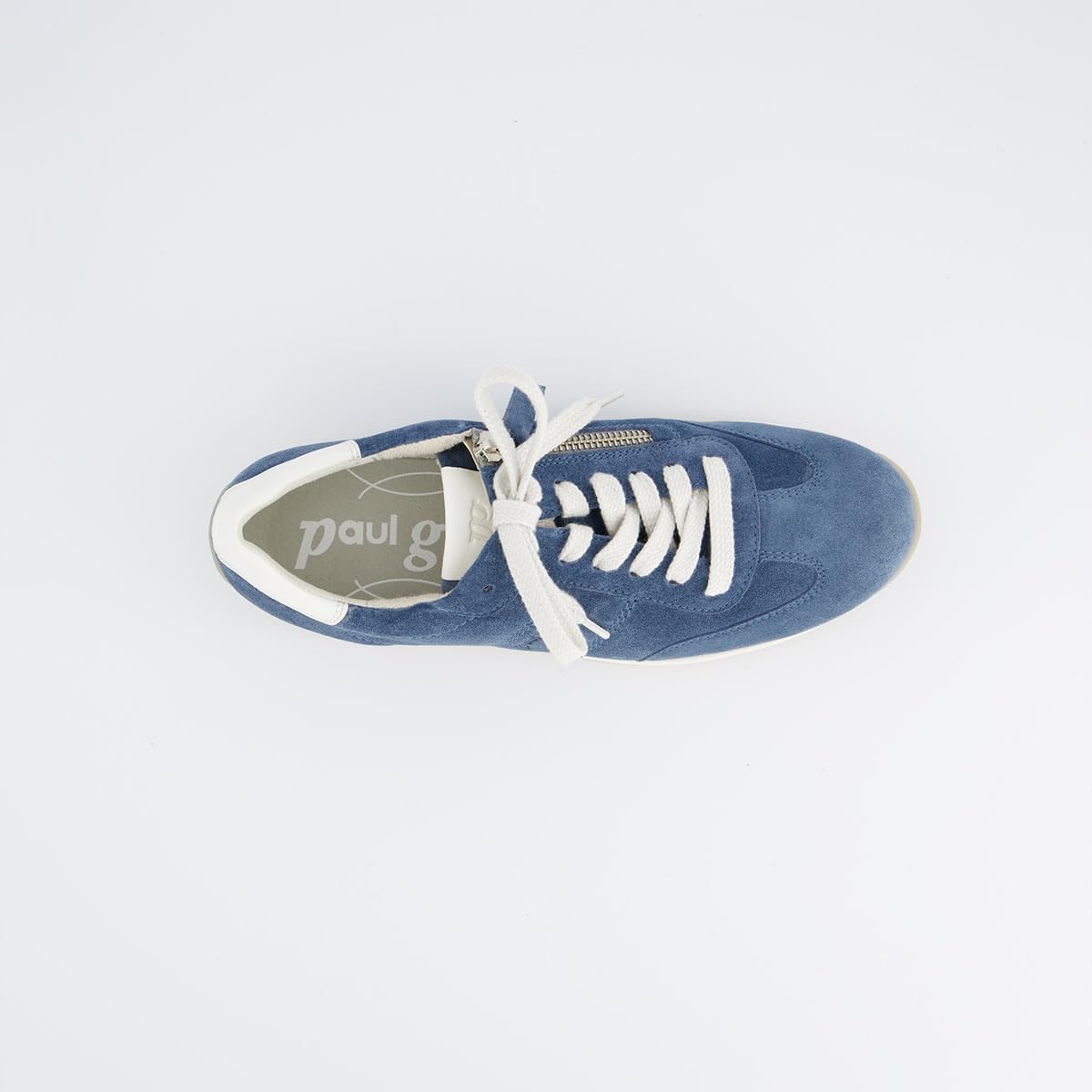 Paul Green Zapatilla 5300-047 de piel rugosa, azul, mujer