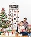 AKEROCK Christmas Card Holder Display, Christmas Wall Decor, Wooden Christmas Picture Frame with 30 Clips for Hanging Photos, Christmas Cards & Postcards, Xmas Holiday Wall Door Home Decor & Gift Idea
