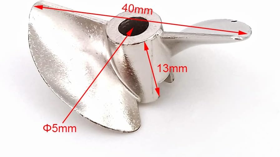 RC Boat Propeller 40mm 5mm Shaft P1.4 Metal Prop for RC Speed Boat Yacht Vee Oval Hydroplane Volantex 798-4P