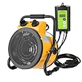 LHUKSGF Greenhouse Heater with Digital Thermostat, Grow Tent Heaters, Overheat Protection, Fast Heating for Green House, Flower Room, YE…