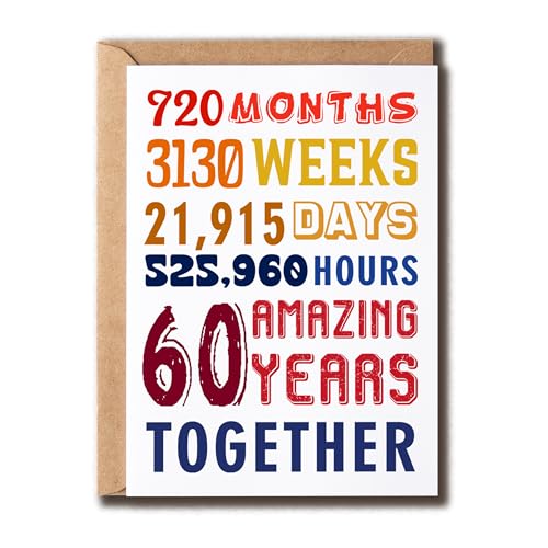 NKPDesigns 60 Amazing Years TogetherJ[h - Happy 60th Anniversary - ʔ60΂̈A - ̂jJ[h - p[gi[ւ̃Mtg - Jbv