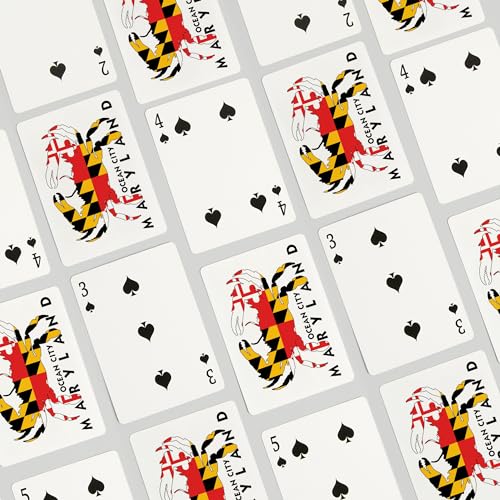 Lantern Press Ocean City Maryland Crab Bandera 52 Cartas miniatura 4