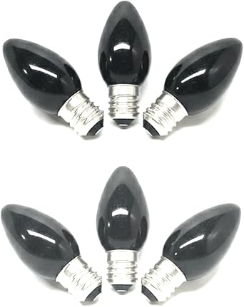 Black Color Night Light Bulb 6PC