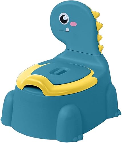 Orinal para bebé, orinal de entrenamiento de dinosaurios separado para niños pequeños Inodoro infantil doble diseño antideslizante y protector para