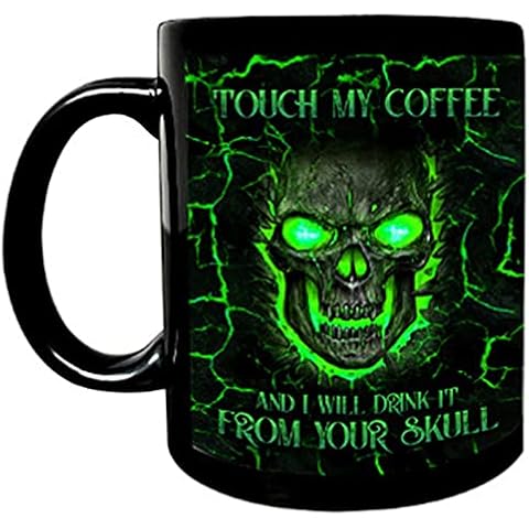 QKFON Taza de Cerámica del Cráneo Cover