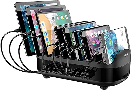 ORICO 120W Charging Station for Multiple Devices 10 Ports Smart USB Charging Docking Organizer with Cooling Fan Compatible for iPhone, iPads, Samsung, Android Phone and Tablets (Cables not Included) ORICO 120W Charging Station for Multiple Devices 10 Ports Smart USB Charging Docking Organizer with Cooling Fan Compatible for iPhone, iPads, Samsung, Android Phone and Tablets (Cables not Included)