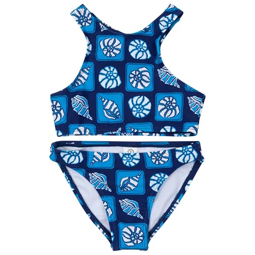 Image of SwimZip Girls' Halter Top and Bikini Bottom 2 Piece Set UPF 50+ Sun Protection