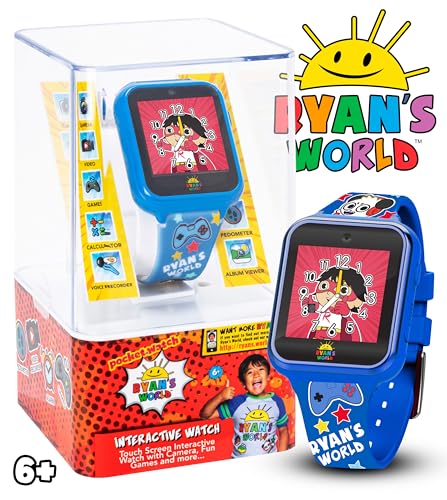 image for Accutime Kids Ryan's World Royal Blue Educational Learning Touchscreen