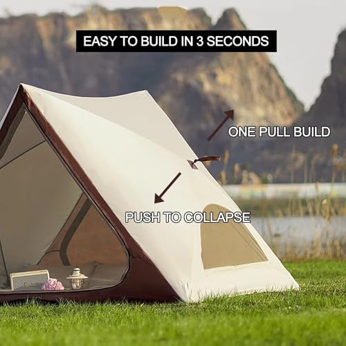 Carpa de Camping Piramidal para 2 Personas Impermeable miniatura 5