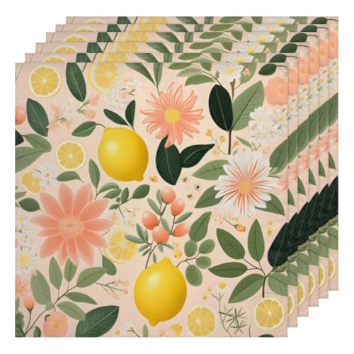 Servilletas de Tela Set de 6 50.5x50.5 cm Multicolor miniatura 1