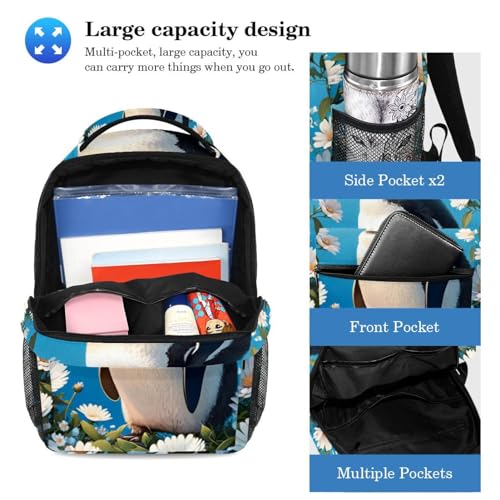 Sac à dos avec trousse à crayons grand format pour ados ordonnés
