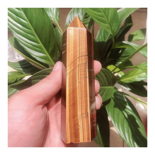 Cristal de quartz œil de tigre doré d'exception de 300g pour collection - 4