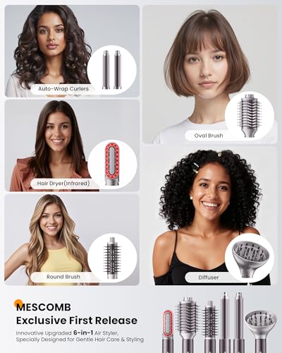 MESCOMB Infrared 6-in-1 Hot Air Styler
