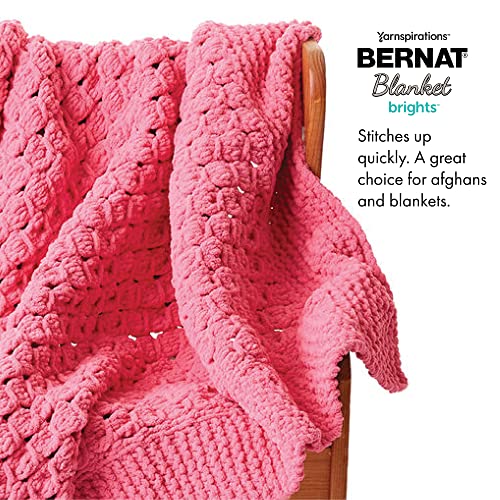 Image of Bernat Blanket Brights Pixie Pink Yarn - 2 Pack of 300g /10.5oz - Polyester - 6 Super Bulky - 220 Yards - Knitting /Crochet