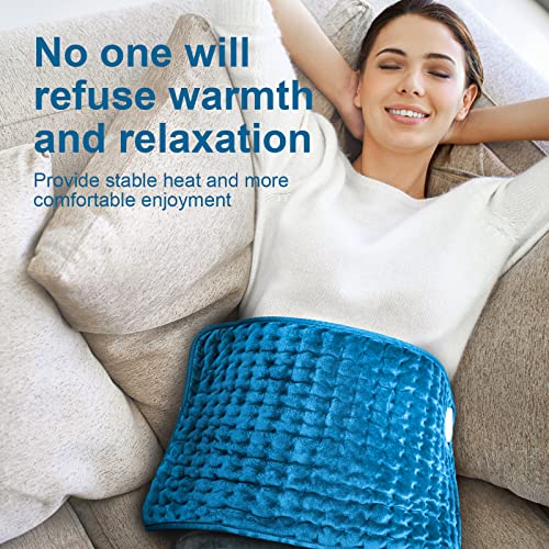 Heating Pad For Back Pain Relief, Electric Heating Pads For Cramps/Abdomen/Waist/Shoulder With 6 Heat Settings And Auto-Off, Moist/Dry Heat Pad, Christmas Gifts For Women Men Mom Dad, 12" X 24" #TOP5
