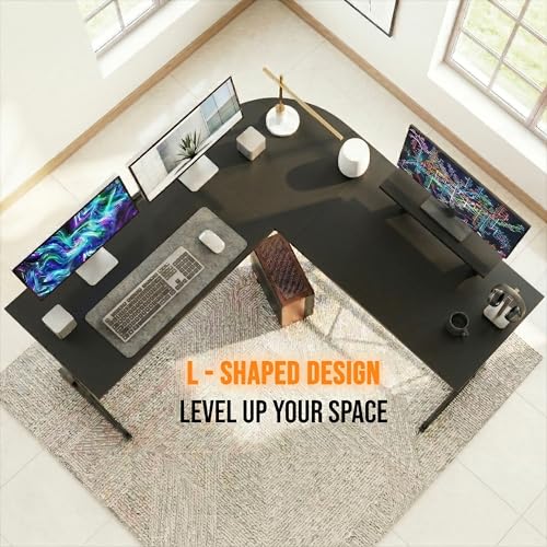 Image of Klaxon Computer Table for Home PC Multipurpose Office Desk for Home & Work | Gaming Table, Computer Table, Desktop Table for Home Office (Gaming Ironstone Black WOI)