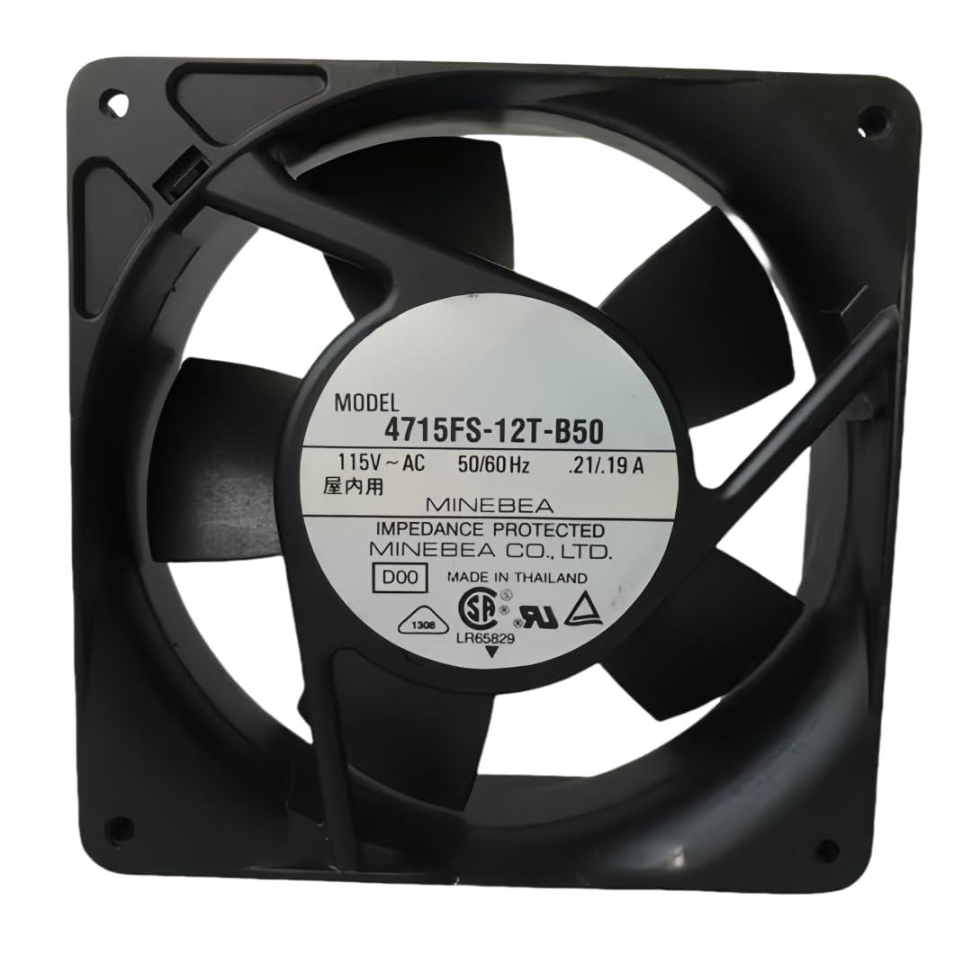CZVJUKBYP 4715FS-12T-B50 115V 15W 0.21A/0.19A 11938 Cooling Fan 119x119x38MM