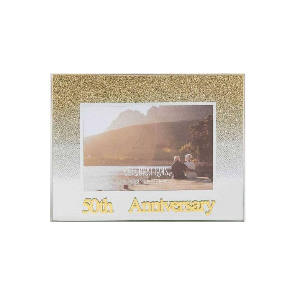 Widdop and Co. Gold Glitter Frame - 50th Anniversary