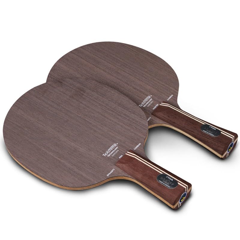 Juego de Tenis de Mesa, Pala de Tenis de Mesa, Pala de Ping Pong de 5 Capas de Madera y 2 Capas de Carbono para Raqueta de Tenis de Mesa ensamblada por uno Mismo (Color: A)